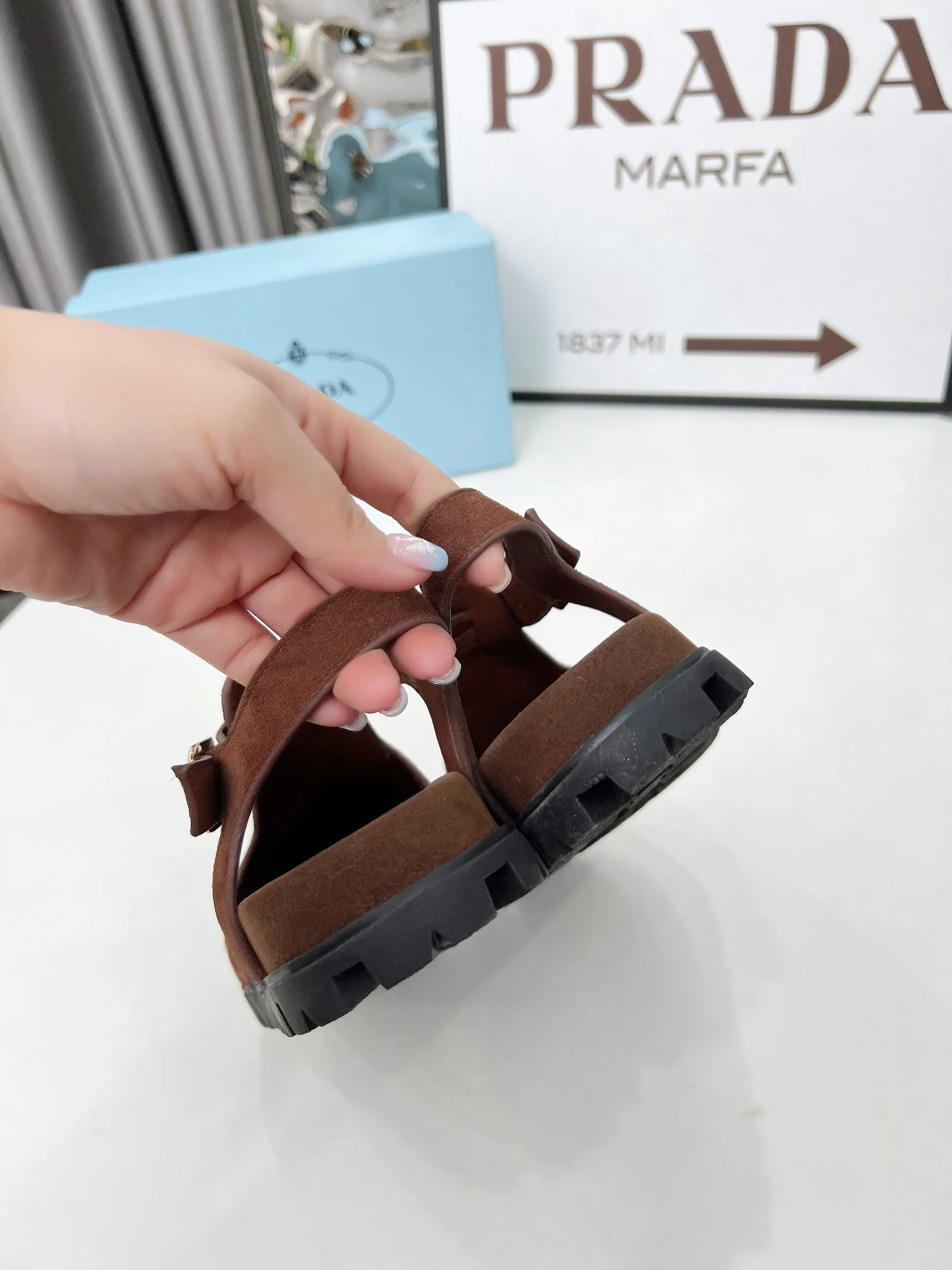 👟👟Ex-factory price 440👟👟 PRADA/25ss Prada classic triangle logo loafer series, simple and ultimate size: 35-42